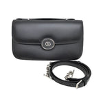 Gucci Clutch Bag Shoulder Leather Black — view 2