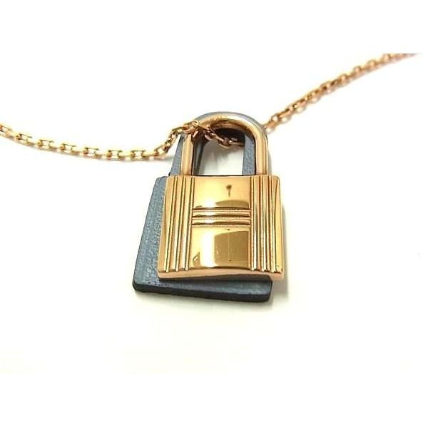 Hermes O'Kelly Necklace Gold Gray — view 2
