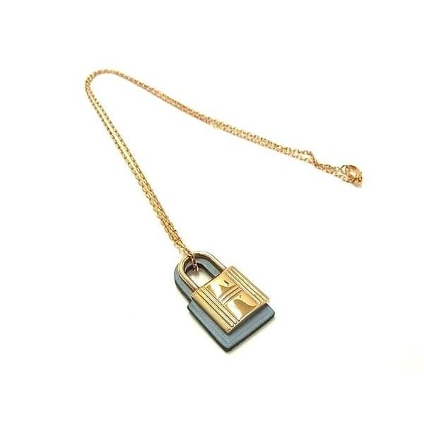 Hermes O'Kelly Necklace Gold Gray