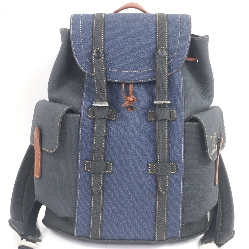 Louis Vuitton Fall Collection Christopher PM Taurillon Leather Denim Interior