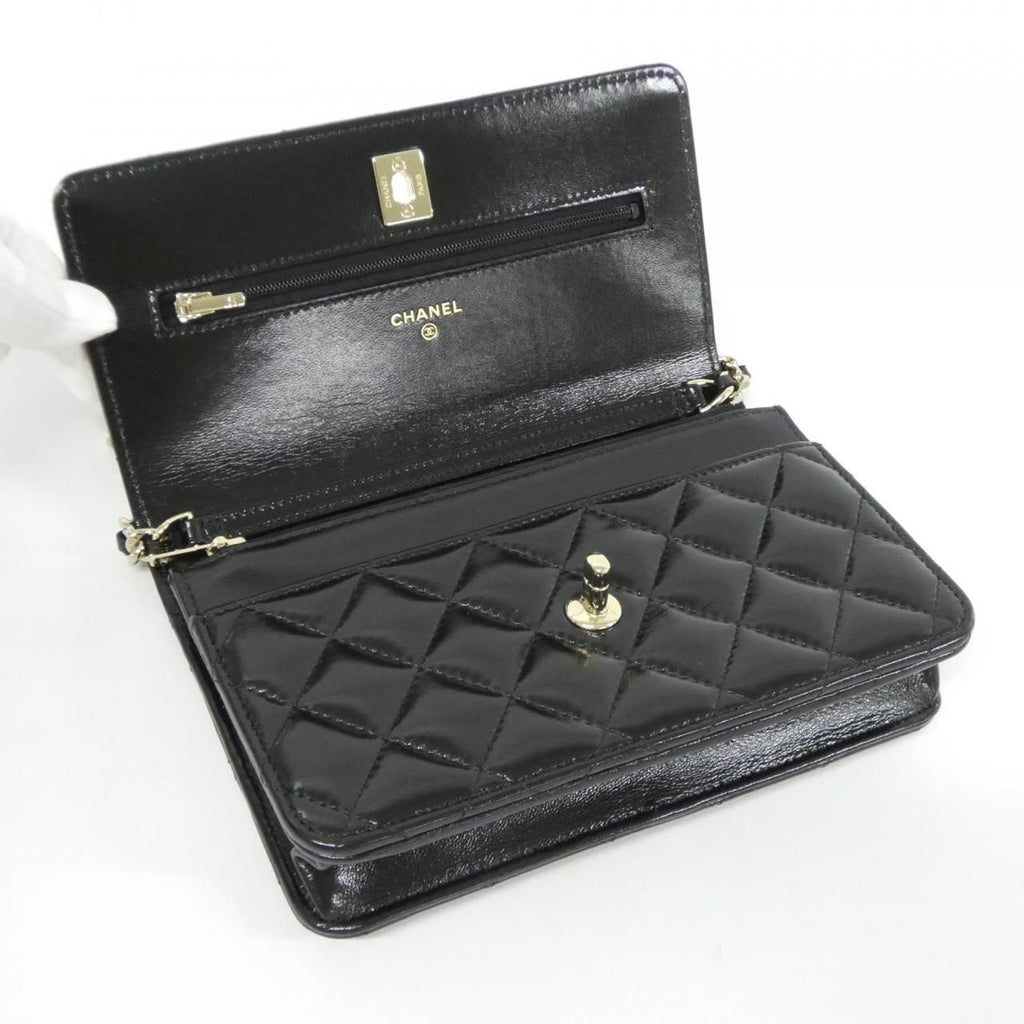 Chanel Chain Wallet Black — view 6