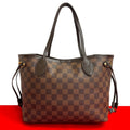 Louis Vuitton Neverfull PM Damier Leather Tote Bag Handbag