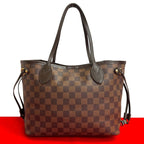 Louis Vuitton Neverfull PM Damier Leather Tote Bag Handbag