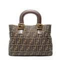 Fendi Handbag Zucca Canvas