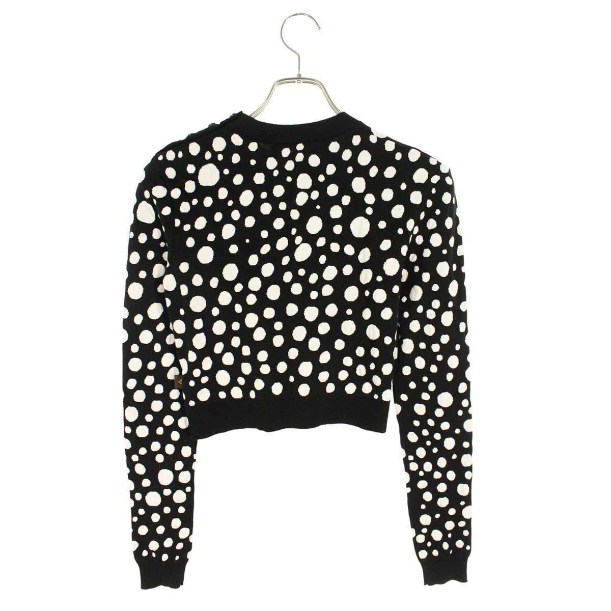 Louis Vuitton x Yayoi Kusama 23SS Rw231 YB6 Fokl23 Dot Cropped Cotton Knit — view 2