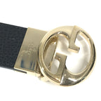 Gucci Belt Double G GG Logo Leather Black — view 4