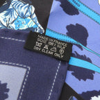 Hermes Carre 40 Monsieur ET Madame & Silk Blue Scarf 0821 — view 2