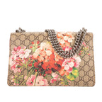 Gucci Blooms Dionysus Beige Burgundy Supreme Canvas Shoulder Bag — view 5
