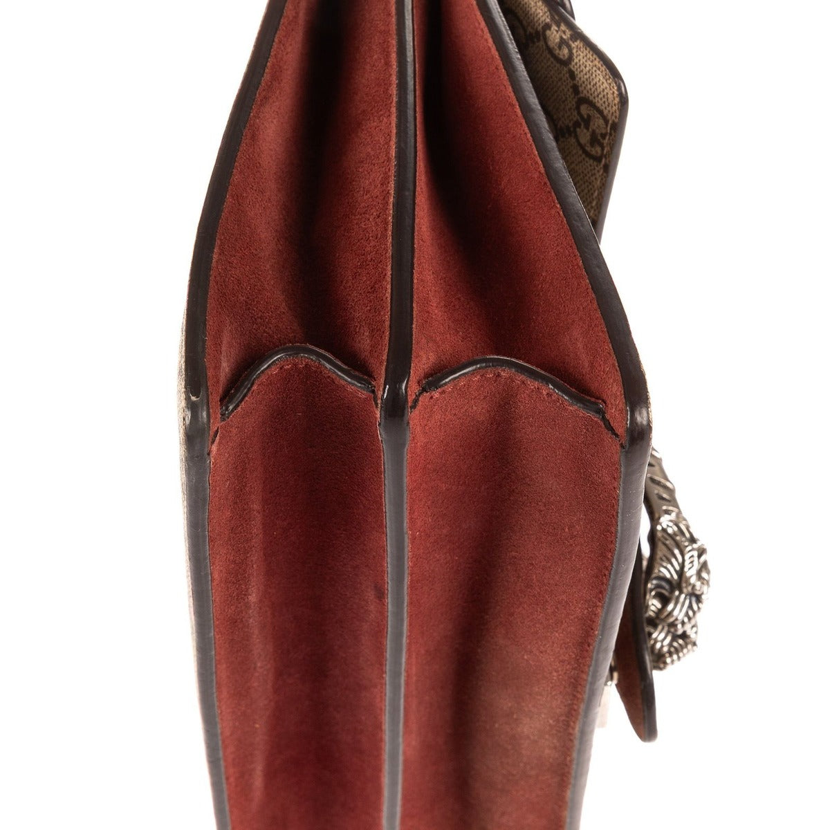 Gucci Blooms Dionysus Beige Burgundy Supreme Canvas Shoulder Bag — view 7