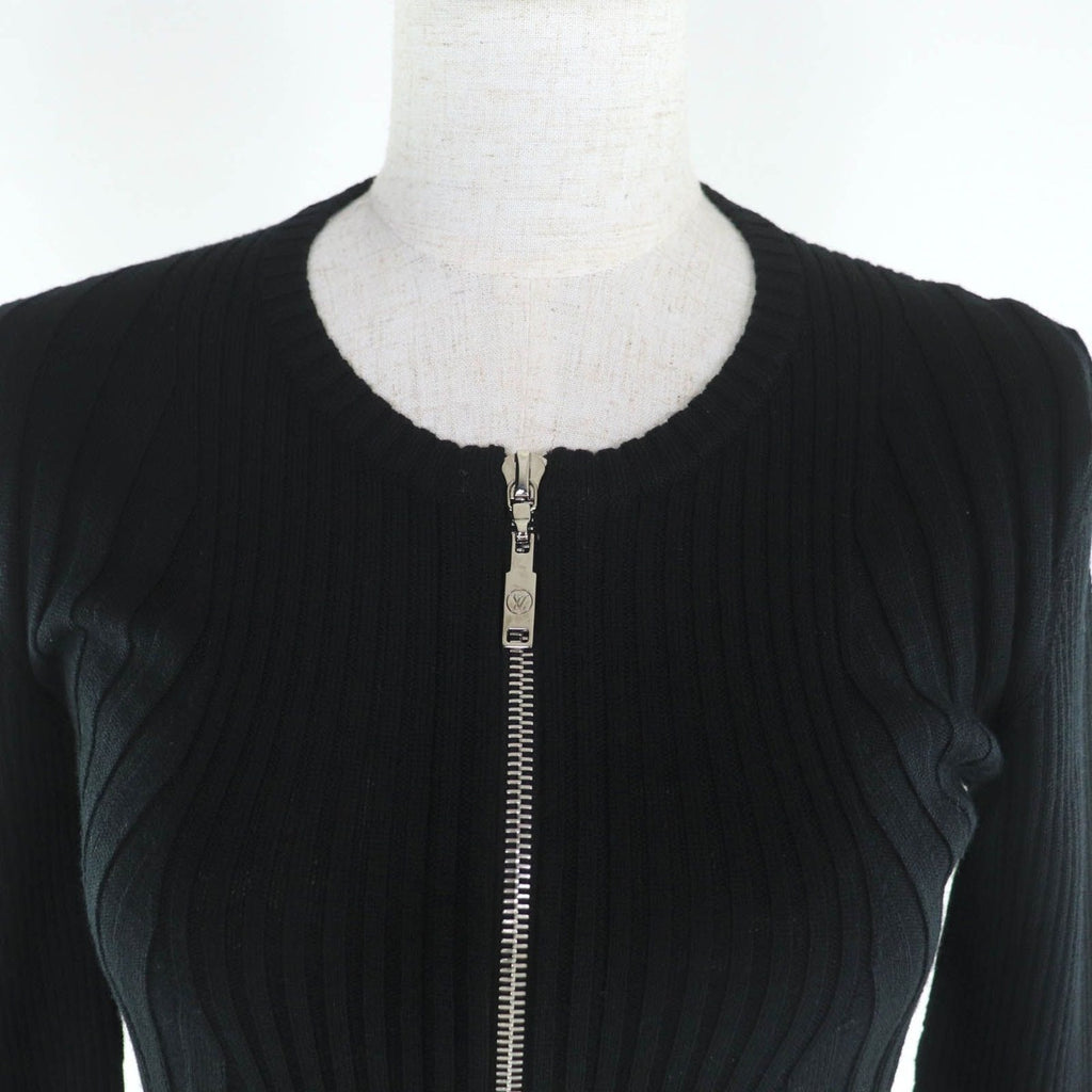 Louis Vuitton Wool Silk Blend Front Zip Long — view 4