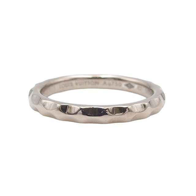 Louis Vuitton Monogram Infini White Gold 18K Diamond 52 Ring — view 2