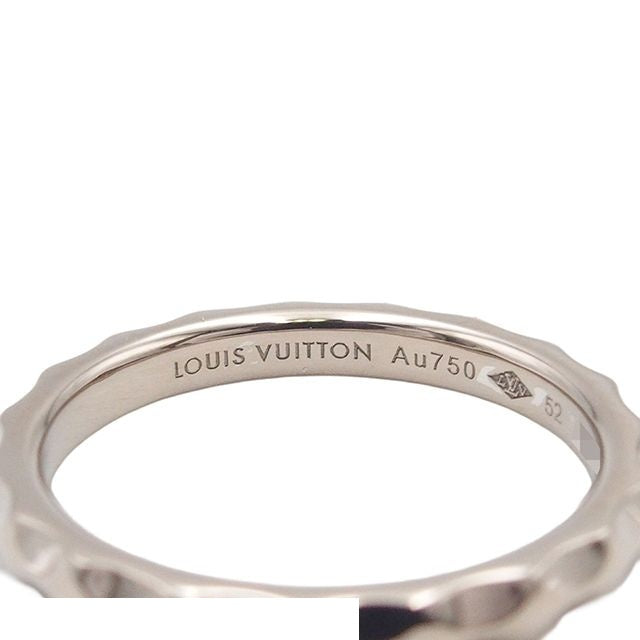 Louis Vuitton Monogram Infini White Gold 18K Diamond 52 Ring — view 5