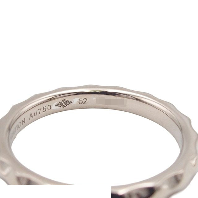 Louis Vuitton Monogram Infini White Gold 18K Diamond 52 Ring — view 6
