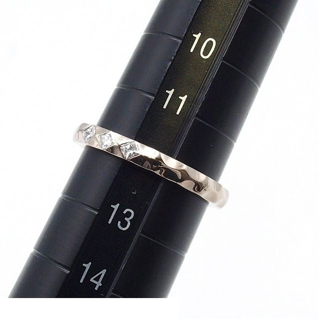 Louis Vuitton Monogram Infini White Gold 18K Diamond 52 Ring — view 7