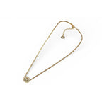 Dior Christian Necklace Vintage Logo Rhinestone Gold — view 2