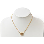 Dior Christian Necklace Vintage Logo Rhinestone Gold — view 8