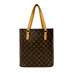 Louis Vuitton Vintage Vavin Monogram Leather Tote Shoulder Bag Brown — view 3