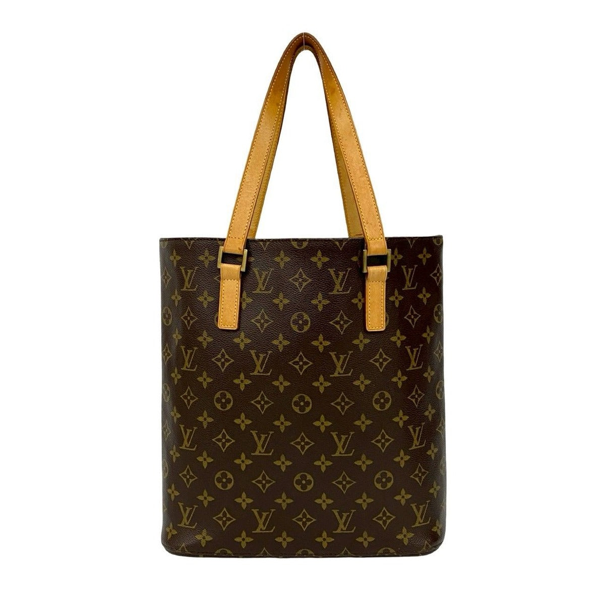 Louis Vuitton Vintage Vavin Monogram Leather Tote Shoulder Bag Brown — view 3