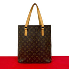 Louis Vuitton Vintage Vavin Monogram Leather Tote Shoulder Bag Brown