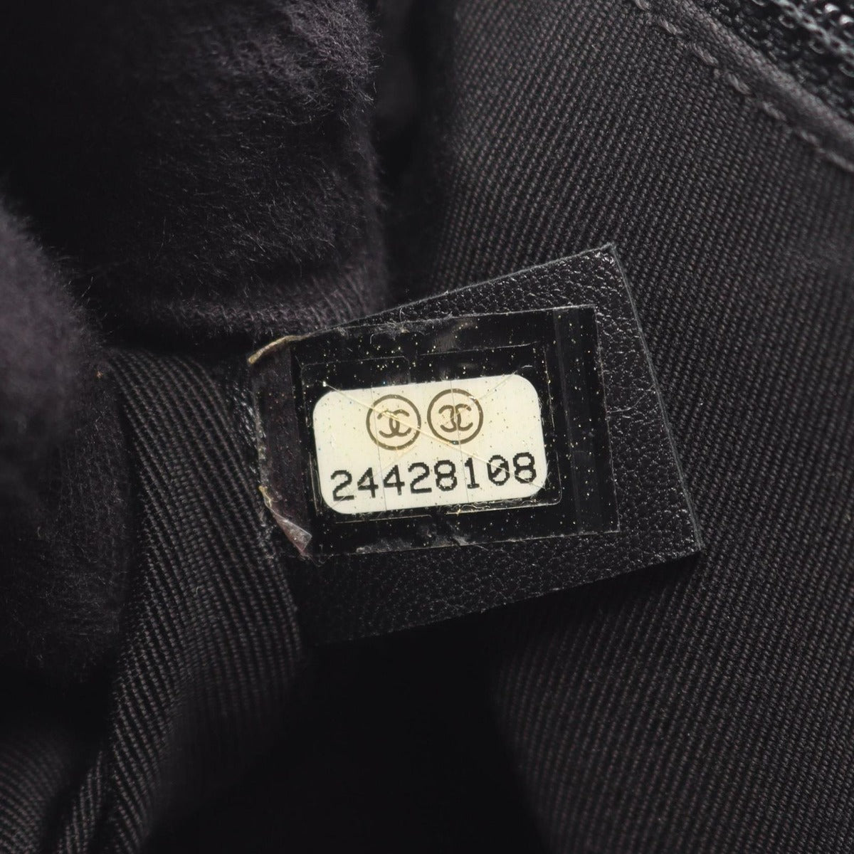 Chanel Shoulder Bag Top Handle Stitch Black Lambskin — view 5