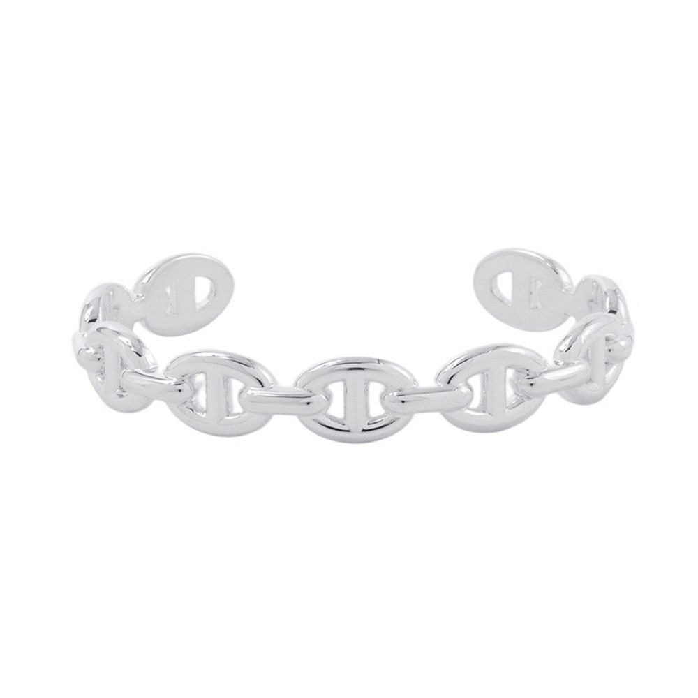 Hermes Bracelet Chaine D'ancre Bangle Silver