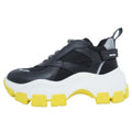 Prada Block Sneakers Volume Sole Low Top Platform Shoes Logo 37.5 Black
