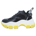 Prada Block Sneakers Volume Sole Low Top Platform Shoes Logo 37.5 Black