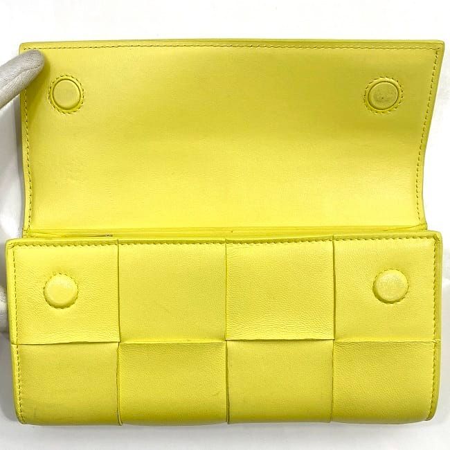 Bottega Veneta Foldable Long Wallet Yellow — view 5