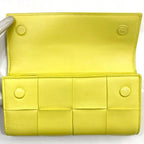 Bottega Veneta Foldable Long Wallet Yellow — view 5