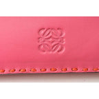 Loewe Clutch Bag Second Pouch Lamb Leather Anagram Fuchsia — view 4
