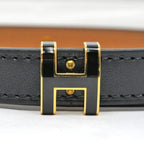 Hermes Belt Pop H Courte 15 80 cm Black Gold Hardware — view 6