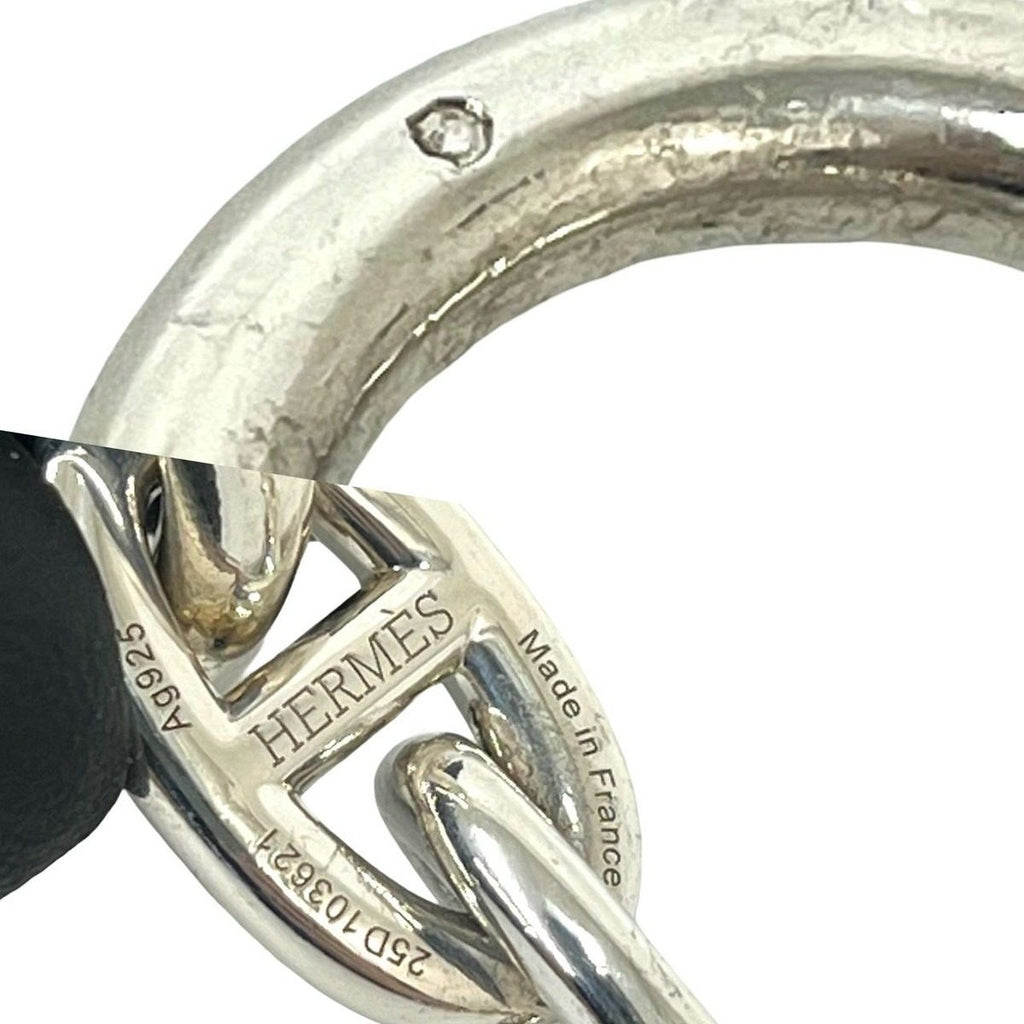 Hermes Chaine D'ancre TGM 11 Links Chain Bracelet Silver — view 3