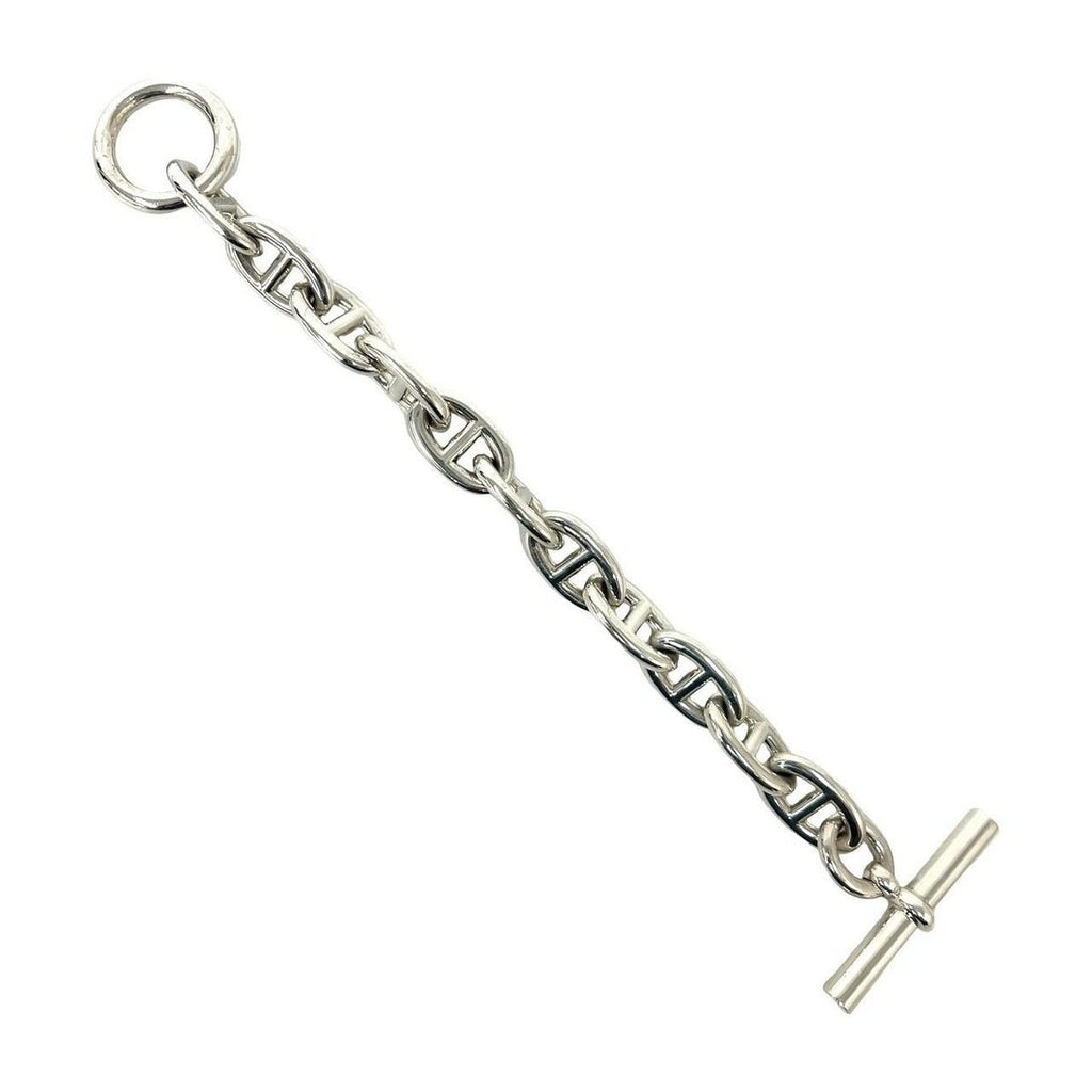 Hermes Chaine D'ancre TGM 11 Links Chain Bracelet Silver — view 5