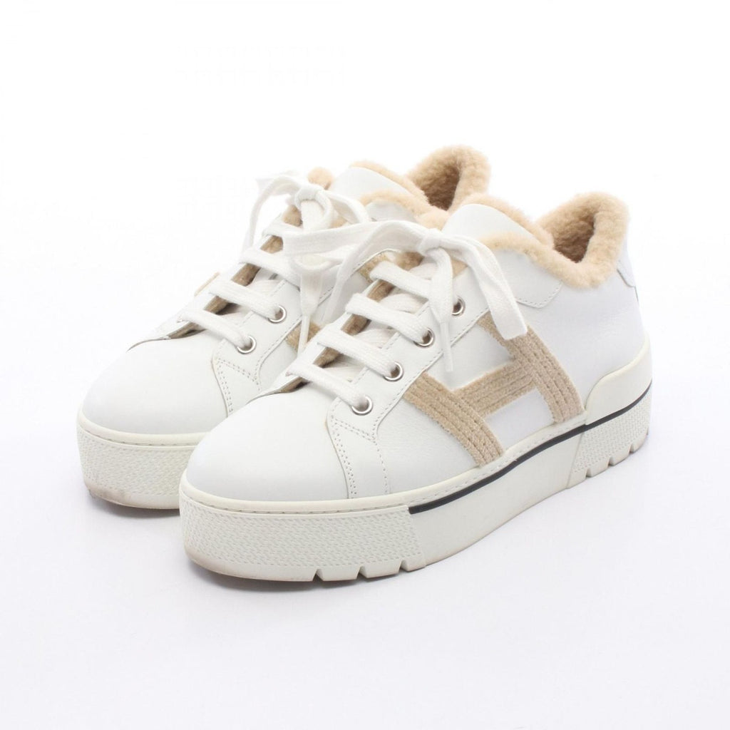 Hermes Sneakers Leather Dare White