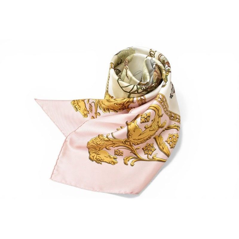 Hermes Scarf Carre 90 Walk to Long Chien la Promenade de Longchamps Silk Light — view 2
