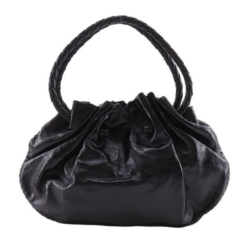 Bottega Veneta Intrecciato Leather Black Tote
