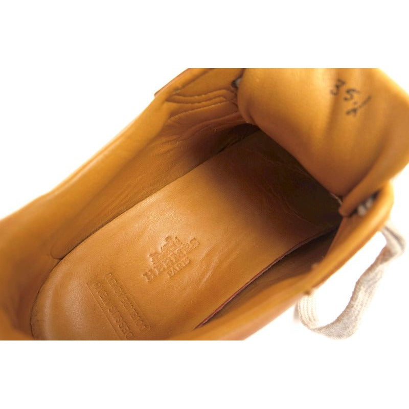 Hermes Shoes Sneakers Low Cut Women Leather Brown Quick — view 8