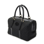 Celine Vintage Boston Black Macadam Canvas Shoulder Bag — view 2