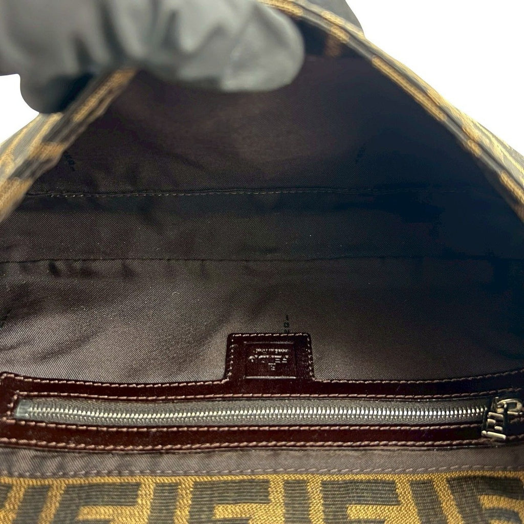 Fendi Vintage Mamma Bucket Zucca FF Pattern Leather Canvas — view 9