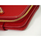 Prada Nylon Fold Wallet Compact Red — view 7