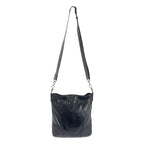 Bottega Veneta Scolpito Leather Shoulder Bag Black