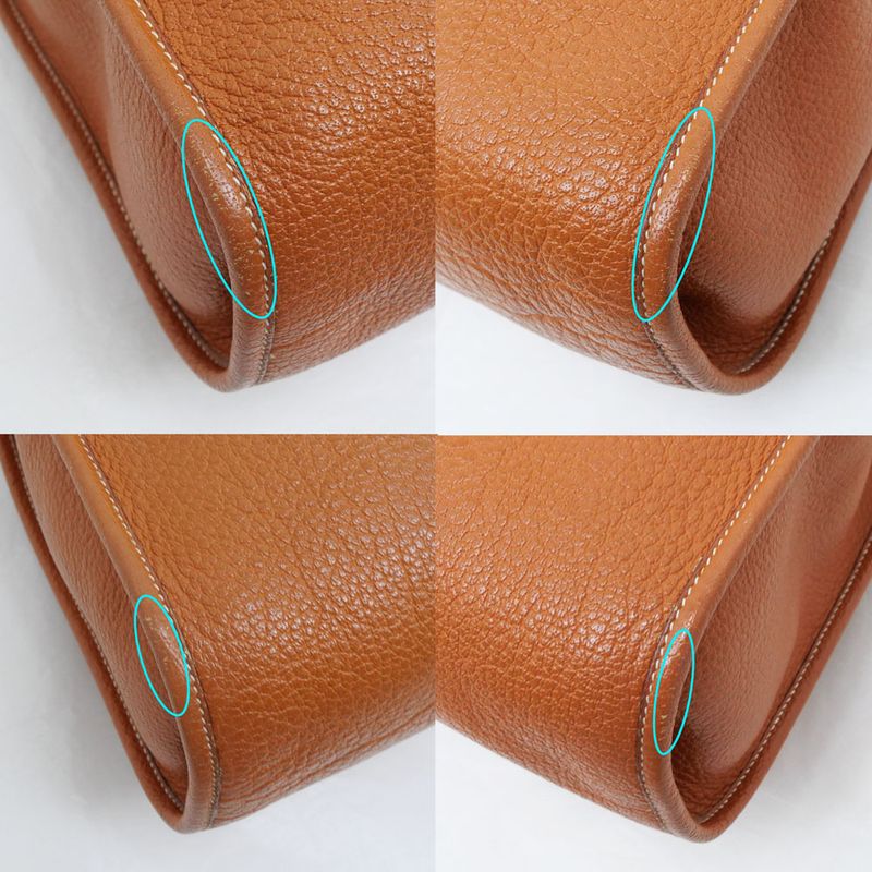 Hermes Cabas 40 Shoulder Tote Bag Gold Chable Coromandel OY Engraved — view 5