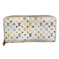 Louis Vuitton Zippy Long Wallet Monogram Multicolor Canvas White