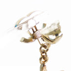 Chanel CC Logo Star Earrings Gold Metal Resin Glitter — view 6