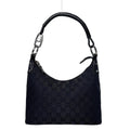 Gucci Shoulder Bag Black GG Canvas