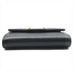 Chanel Logo Quilted Wallet Coin Case Black — view 2