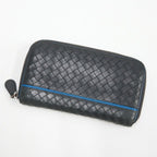 Bottega Veneta Wallet Intrecciato Black Leather