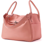 Hermes Lindy 34 Shoulder Bag Taurillon Clemence Crevette Silver — view 2