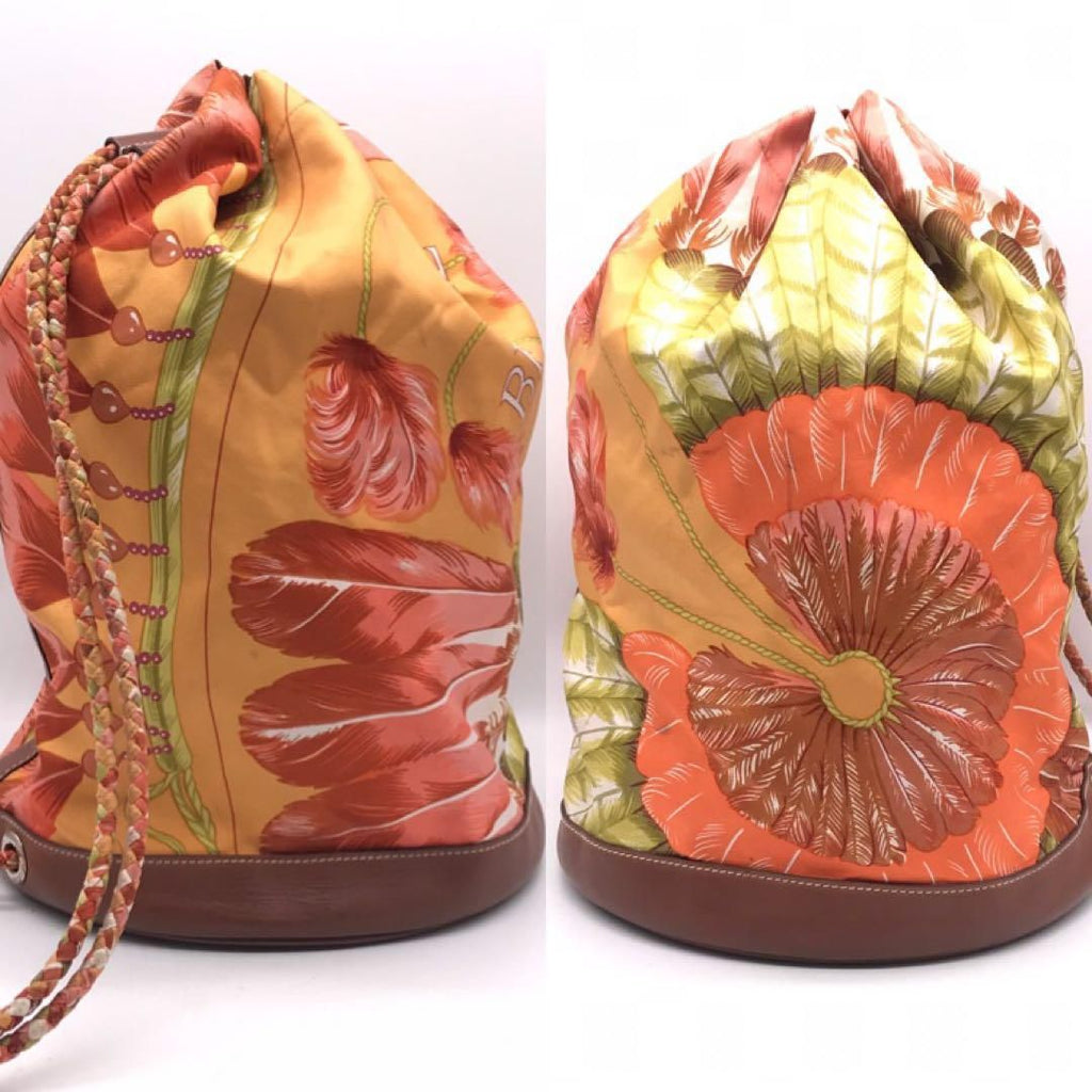 Hermes Silk Leather Soicle 22 Brazil Shoulder Bag Price Negotiation Welcome — view 3