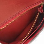 Hermes Polosus Crinoline Bordeaux Gold Hardware 00 Vintage Clutch Bag — view 5